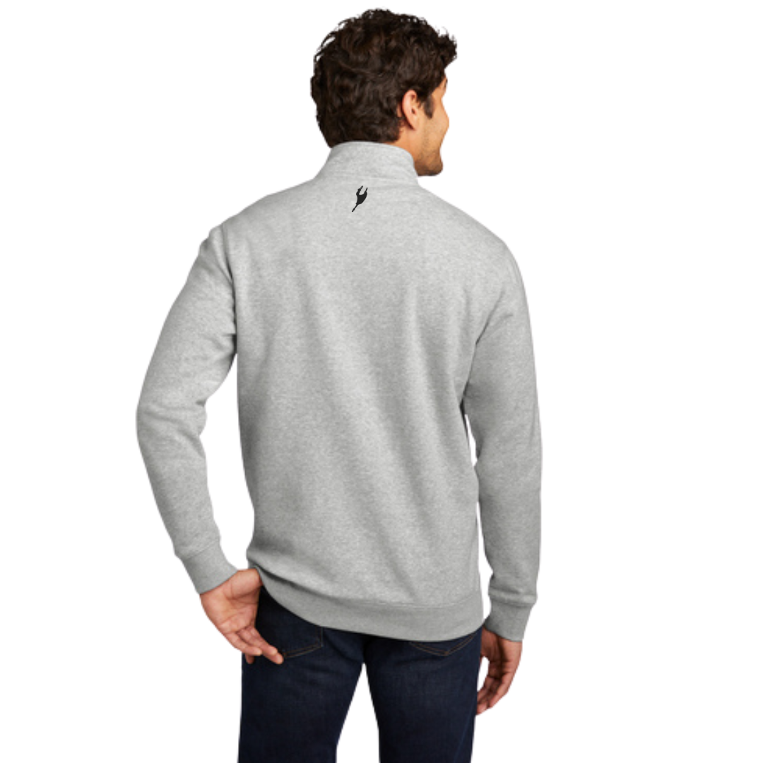 LADD - ADULT - Dads and Dudes - 1/4 Zip Light Heather Grey (PRE-ORDER)