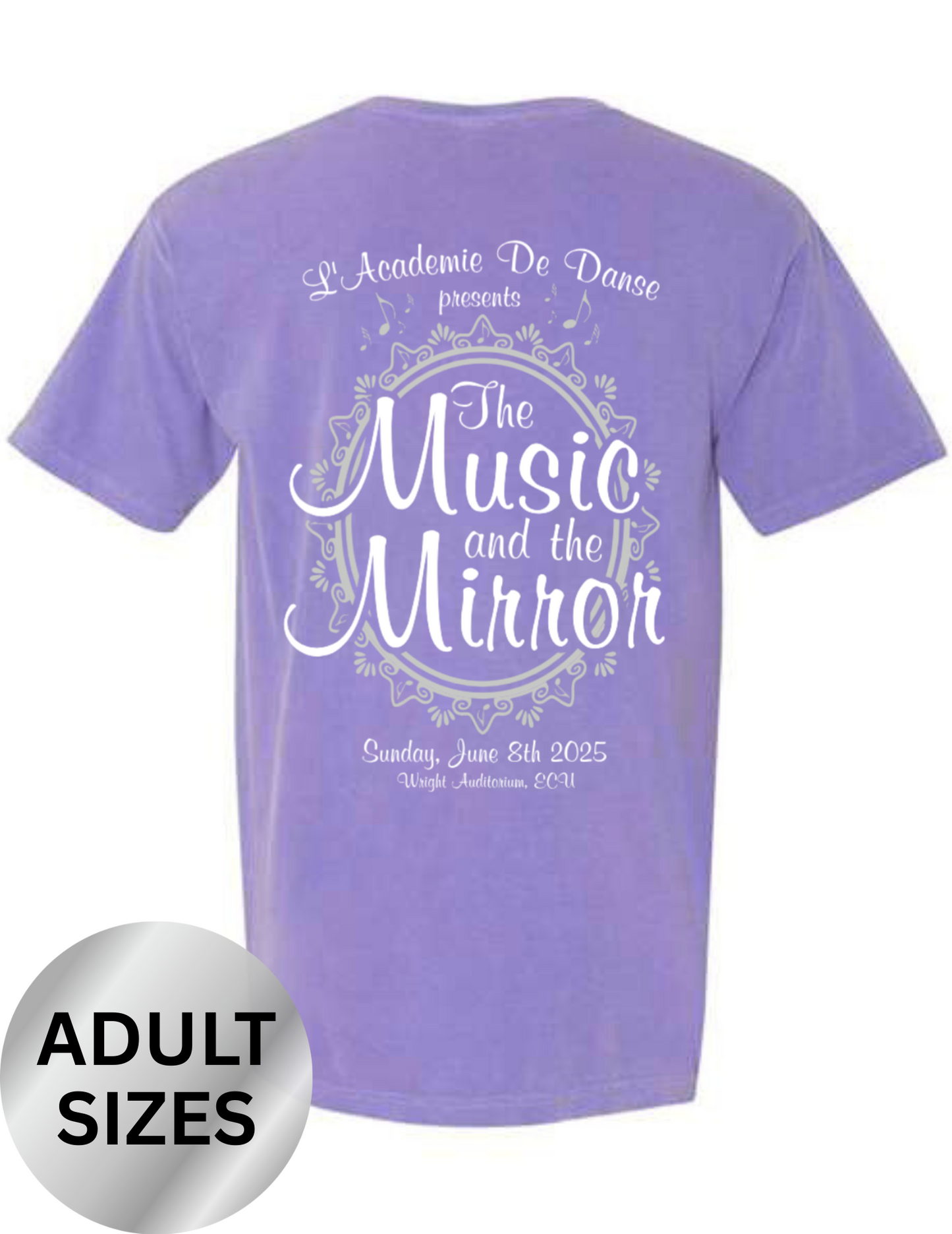 LADD - ADULT - 2025 "The Music and the Mirror" Recital Tee