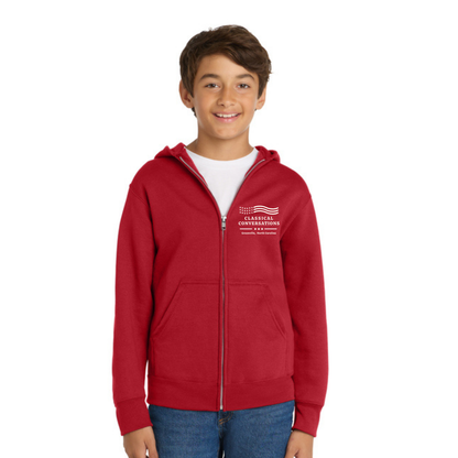 Greenville Classical Conversations YOUTH ZIP FRONT Hoodie (PRE-ORDER)