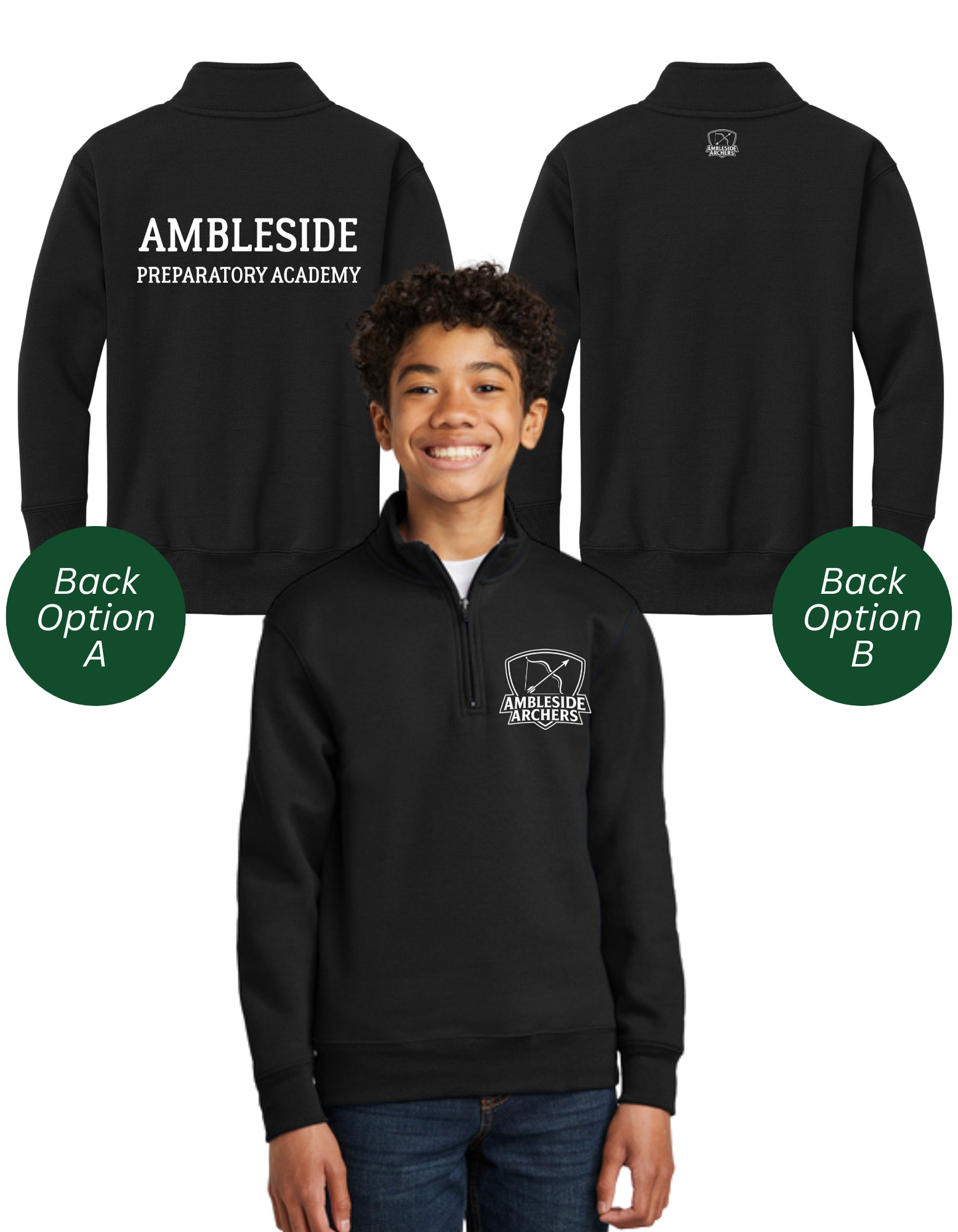 Ambleside YOUTH 1/4 Zip Sweatshirt - (PRE-ORDER)