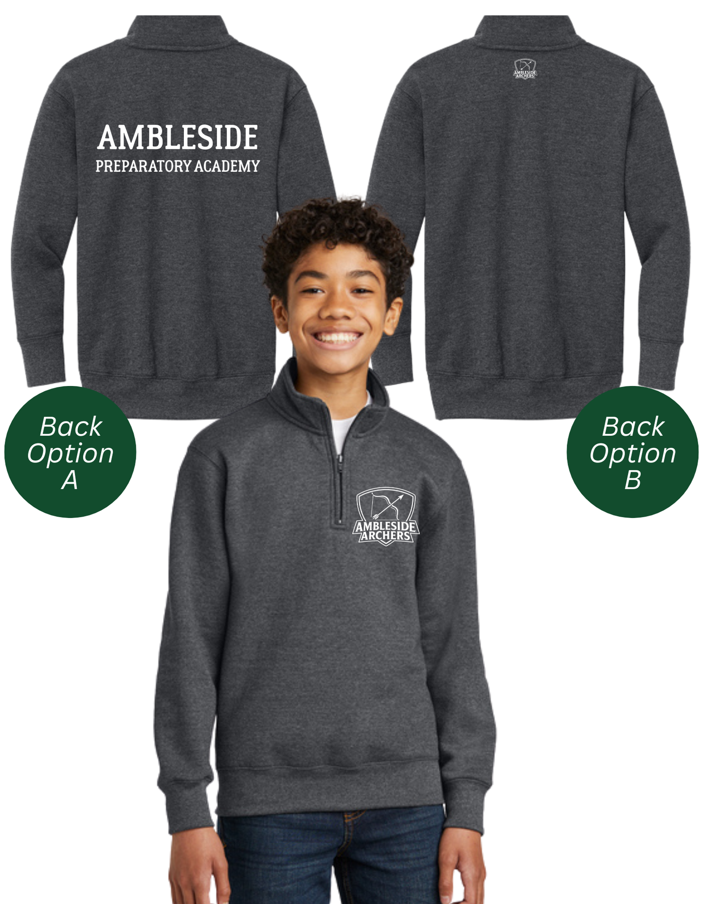 Ambleside YOUTH 1/4 Zip Sweatshirt - (PRE-ORDER)