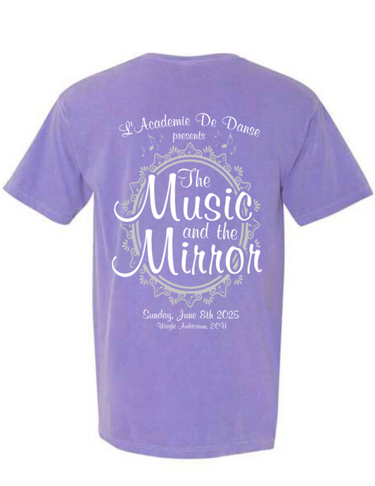 LADD - YOUTH  - 2025 "The Music and the Mirror" Recital Tee (IN STOCK-CLEARANCE)