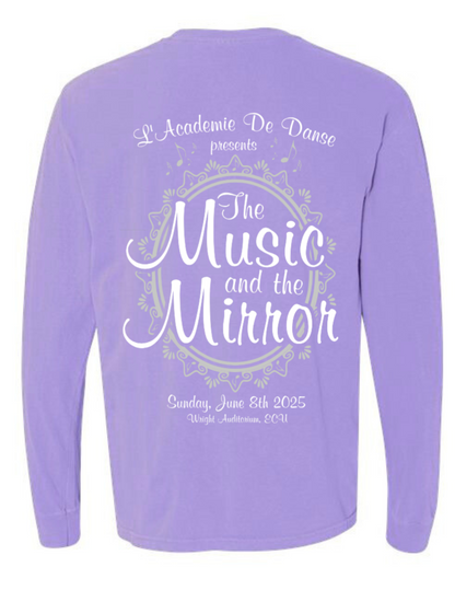 LADD - 2025 Recital Tee - "The Music and the Mirror" - Long Sleeve Adult (IN STOCK-CLEARANCE)