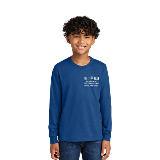 Greenville Classical Conversations YOUTH Long Sleeve T-Shirt (PRE-ORDER)