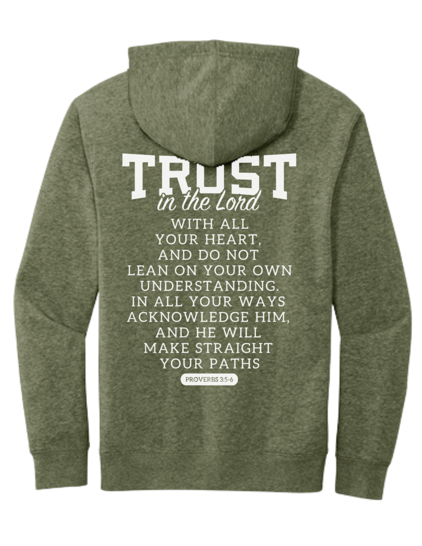 “TRUST” Proverbs 3:5-6 Hoodie — Fundraiser for Jillian’s Mission Trip (PRE-ORDER)