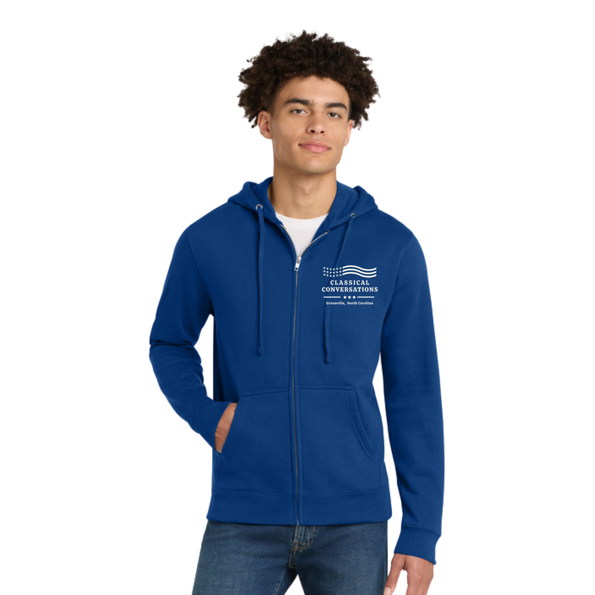 Greenville Classical Conversations ADULT ZIP Hoodie (PRE-ORDER)