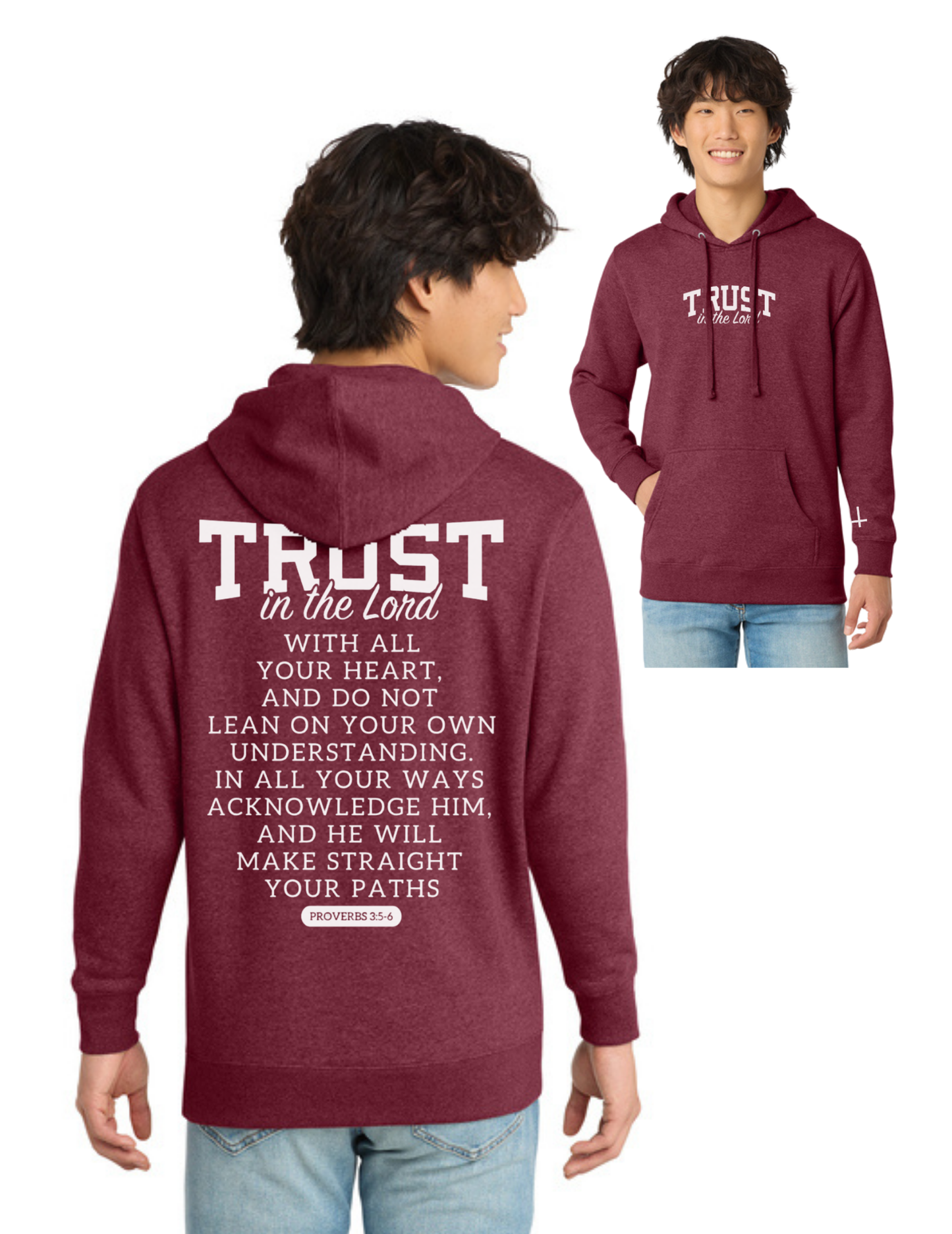 “TRUST” Proverbs 3:5-6 Hoodie — Fundraiser for Jillian’s Mission Trip (PRE-ORDER)