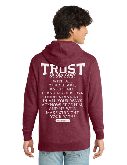 “TRUST” Proverbs 3:5-6 Hoodie — Fundraiser for Jillian’s Mission Trip (PRE-ORDER)