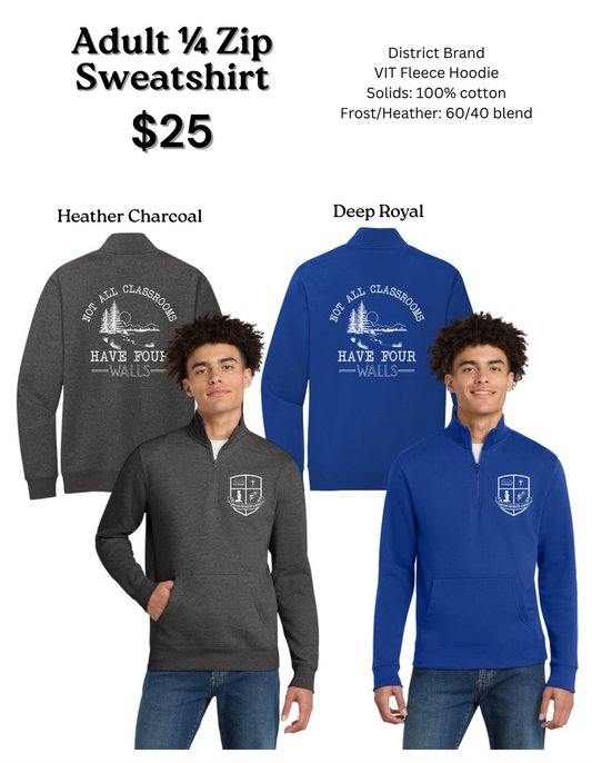 Ambleside Adult 1/4 Zip Sweatshirt - (PRE-ORDER)