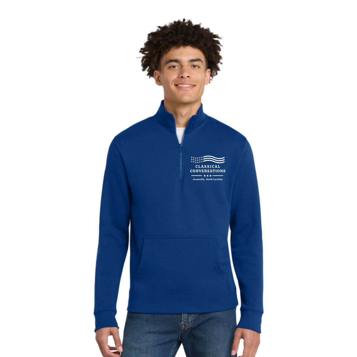 Greenville Classical Conversations ADULT 1/4 ZIP Hoodie (PRE-ORDER)