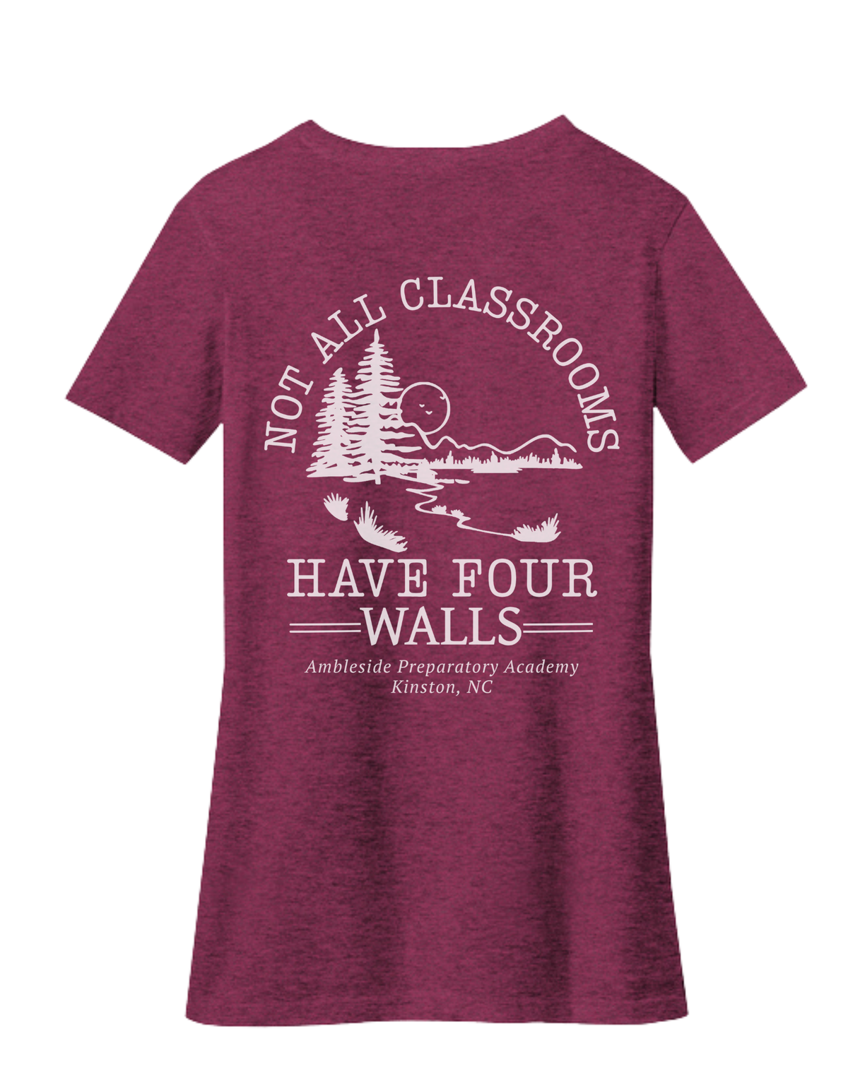 Ambleside Ladies V-Neck Short Sleeve Tee Shirt - (PRE-ORDER)