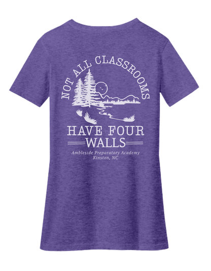 Ambleside Ladies V-Neck Short Sleeve Tee Shirt - (PRE-ORDER)