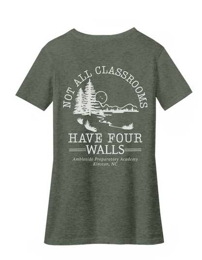 Ambleside Ladies V-Neck Short Sleeve Tee Shirt - (PRE-ORDER)