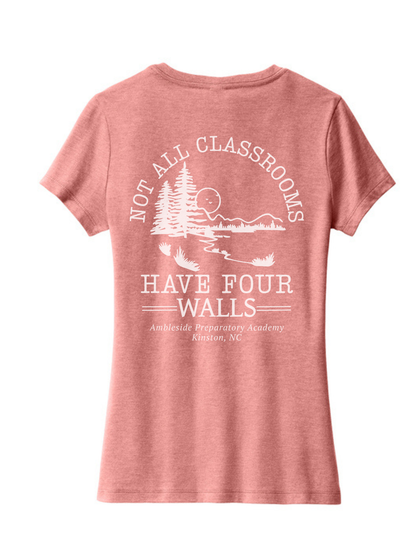 Ambleside Ladies V-Neck Short Sleeve Tee Shirt - (PRE-ORDER)