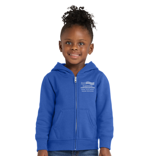 Greenville Classical Conversations TODDLER ZIP Hoodie (PRE-ORDER)