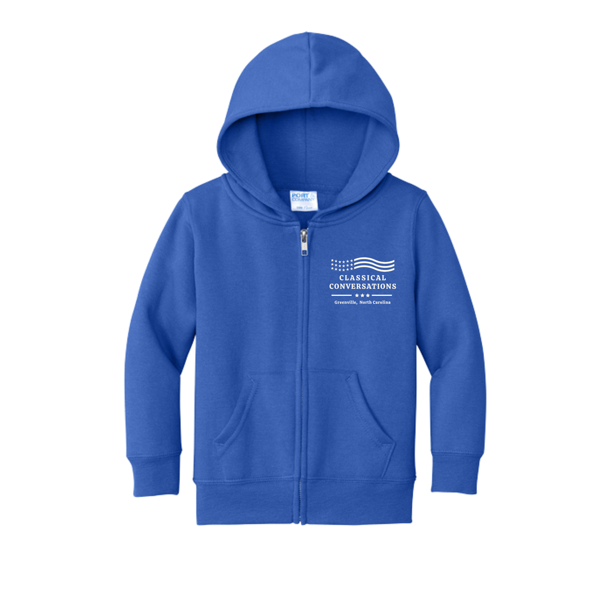 Greenville Classical Conversations TODDLER ZIP Hoodie (PRE-ORDER)
