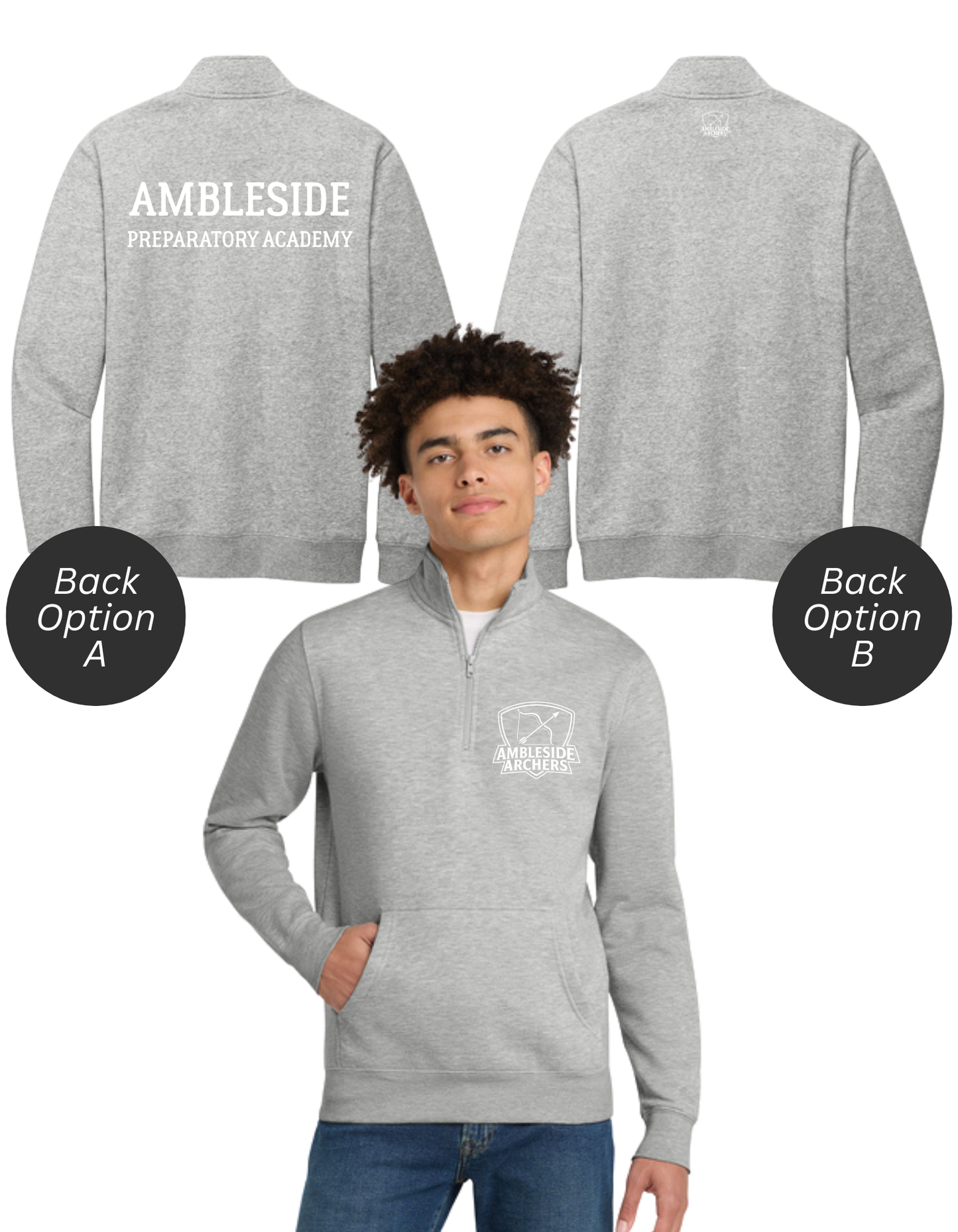 Ambleside Adult 1/4 Zip Sweatshirt - (PRE-ORDER)
