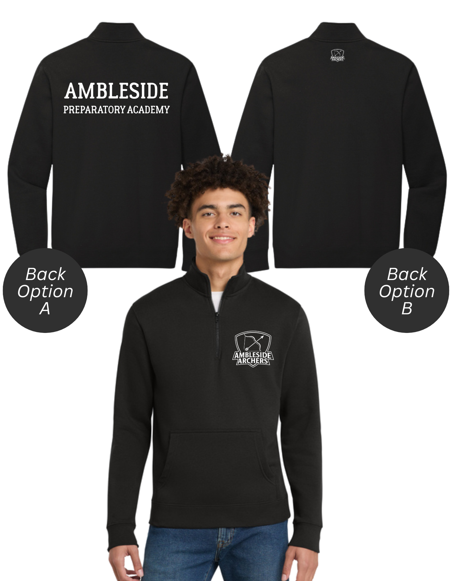 Ambleside Adult 1/4 Zip Sweatshirt - (PRE-ORDER)