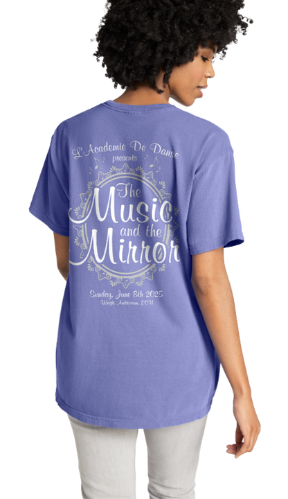 LADD - ADULT - 2025 "The Music and the Mirror" Recital Tee (IN STOCK-CLEARANCE)